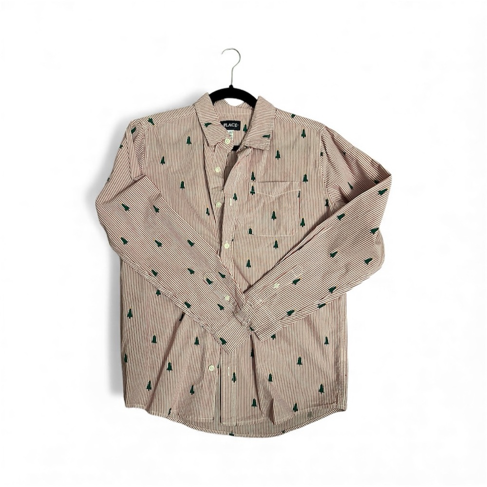 Boys size 16 button down shirt. Perfect for holidays! Worn one time.
